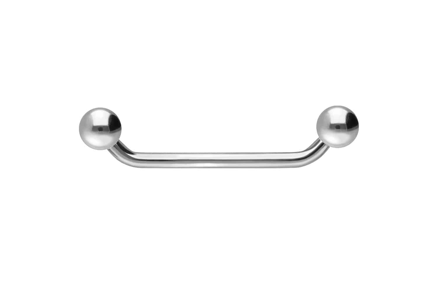 Titan Surface Barbell Piercing (45 Grad) mit Kugeln